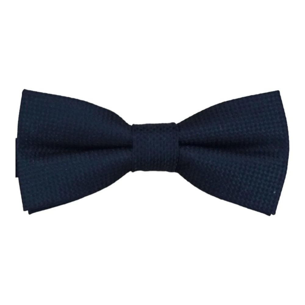 TRISTAN Solid Black Adjustable Silk Bow Tie USA 4.1"/ 2" EC